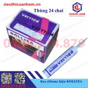 Keo silicone hiệu KOLLSEA màu xám đậm Xingfa