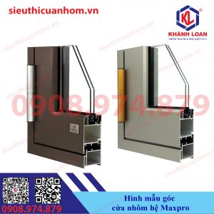 Hình mẫu góc cửa nhôm hiệu Maxpro