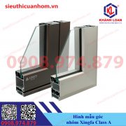 Hình mẫu góc cửa nhôm Xingfa Class A