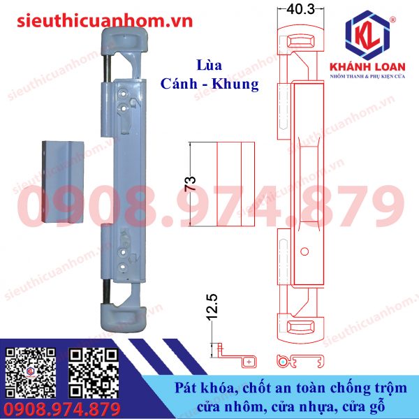 Các loại pát khóa và chốt an toàn chống trộm cửa