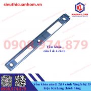 Miệng khóa cửa đi 2 và 4 cánh nhôm Xingfa hệ 55