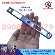 Miệng khóa cửa đi 2 và 4 cánh nhôm Xingfa hệ 55