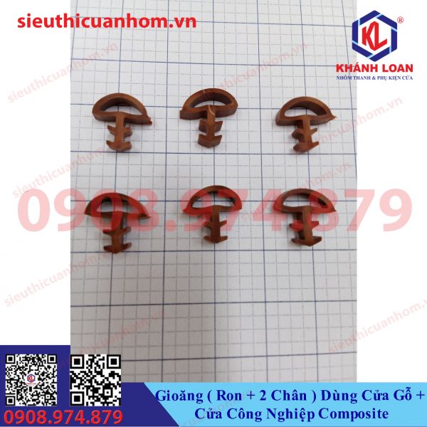 Gioăng 2 chân dùng cửa Gỗ, cửa công nghiệp Composite