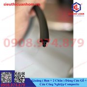 Gioăng 2 chân dùng cửa Gỗ, cửa công nghiệp Composite