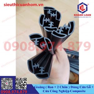 Gioăng 2 chân dùng cửa Gỗ, cửa công nghiệp Composite