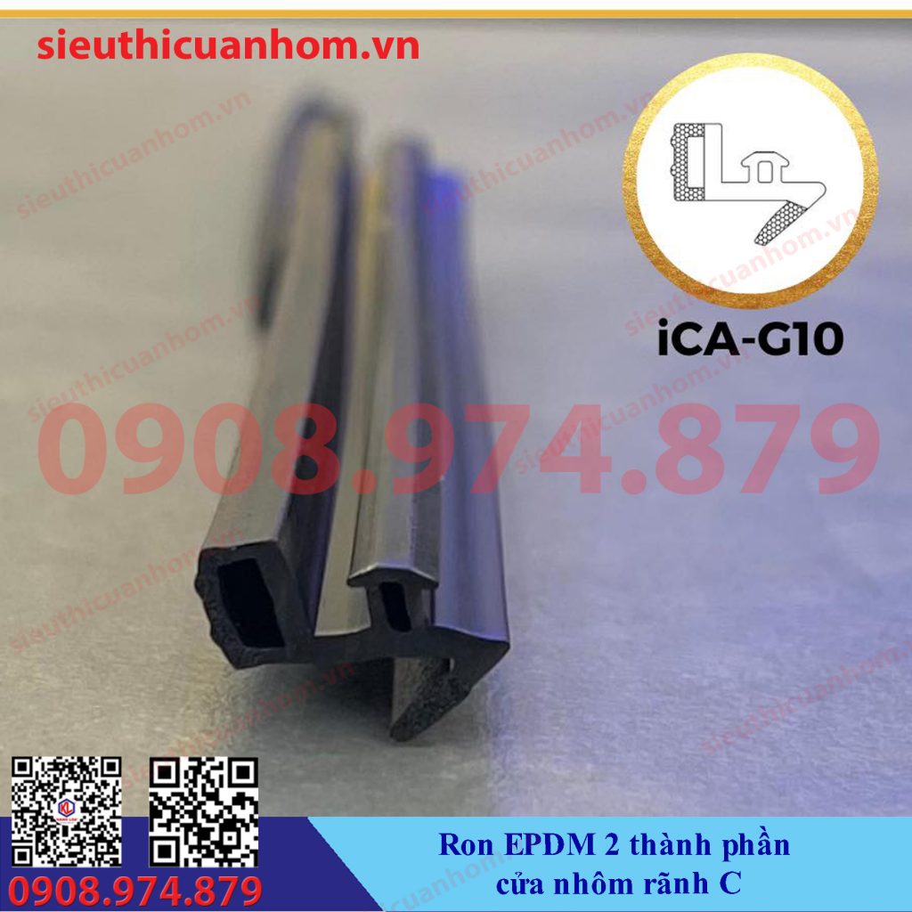 Các mã gioăng cao cấp EPDM nhôm rãnh C