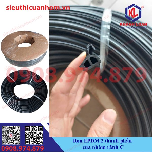 Ron cao cấp EPDM cho cửa nhôm Maxpro rãnh C