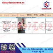 Ron xốp 2 thành phần cửa nhôm