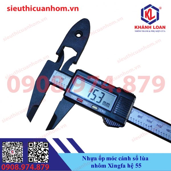 Nhựa ốp móc cánh cửa đi lùa sổ lùa nhôm Xingfa hệ 55