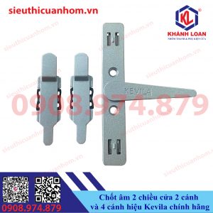 Chốt âm 2 chiều cửa nhôm Xingfa 2 cánh và 4 cánh hiệu Kevila