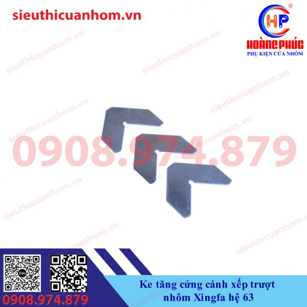 Ke tăng cứng cánh xếp trượt nhôm Xingfa hệ 63