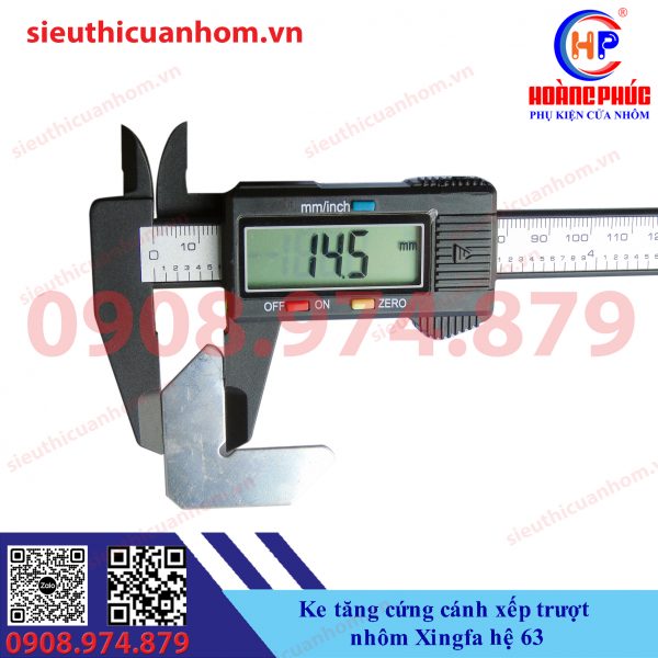 Ke tăng cứng cánh xếp trượt nhôm Xingfa hệ 63