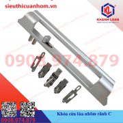 Khóa cửa lùa nhôm rãnh C