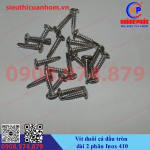 Vít đuôi có đầu tròn dài 2 phân Inox 410