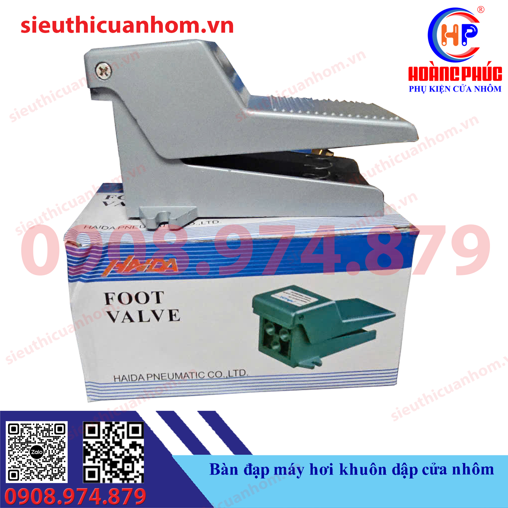 Bàn đạp máy hơi khuôn dập cửa nhôm