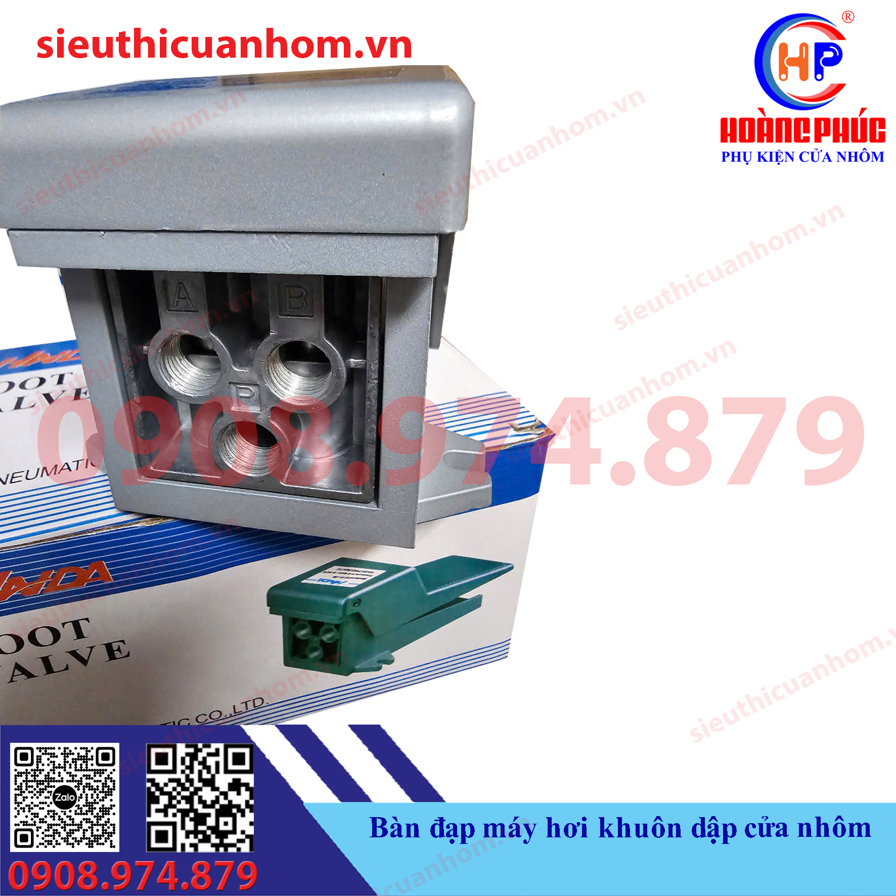 Bàn đạp máy hơi khuôn dập cửa nhôm