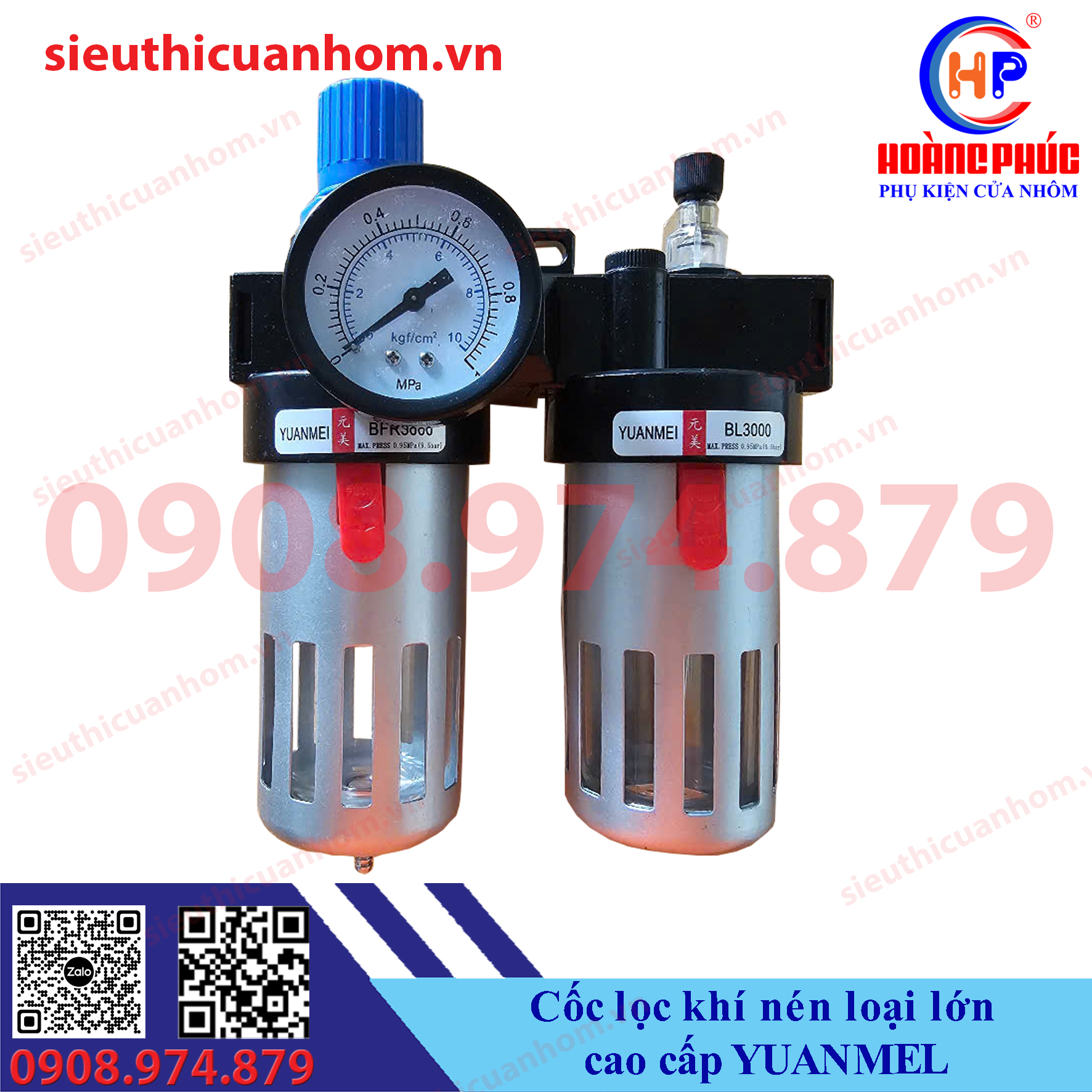 Cốc lọc khí nén loại lớn cao cấp YUANMEI