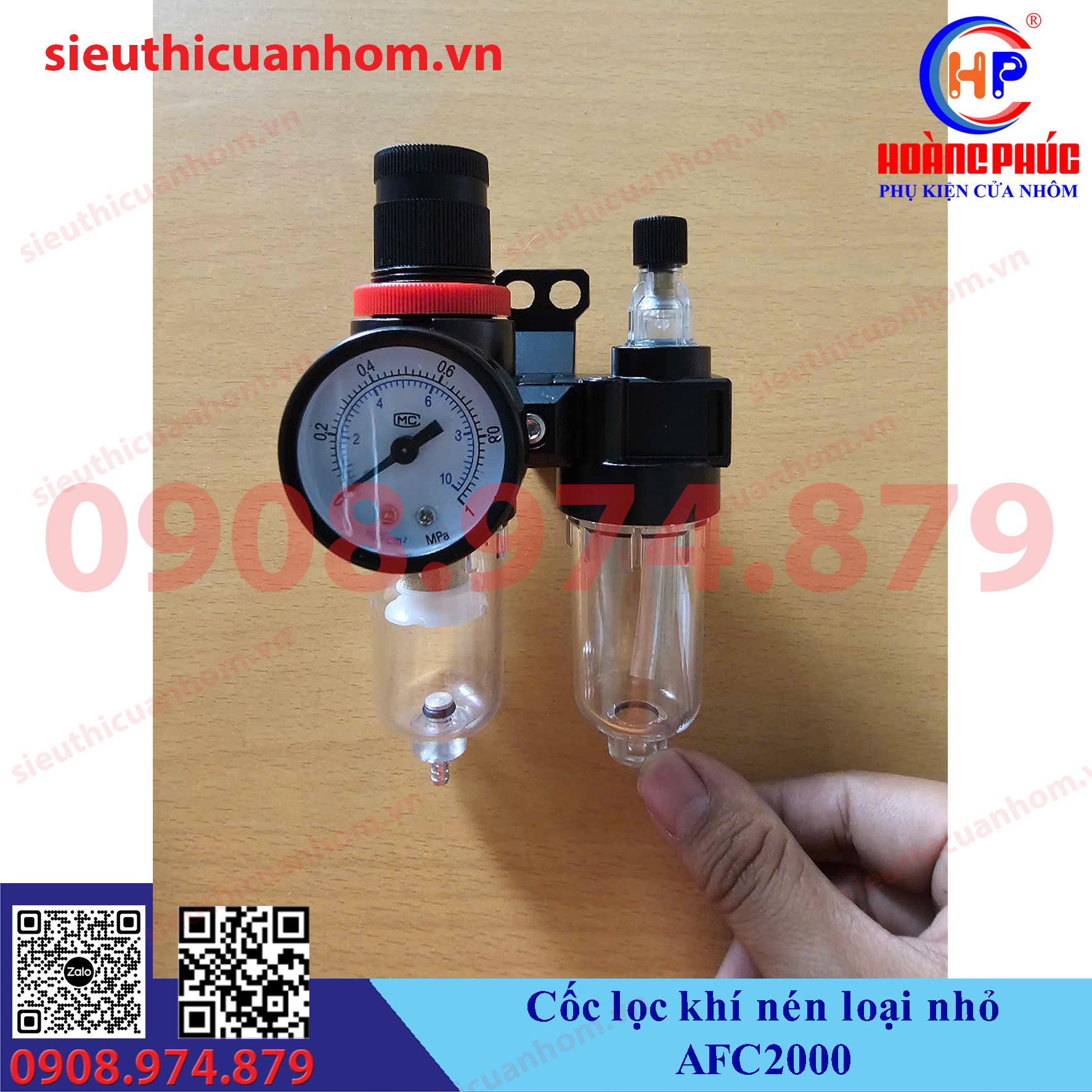 Cốc lọc khí nén loại nhỏ AFC2000