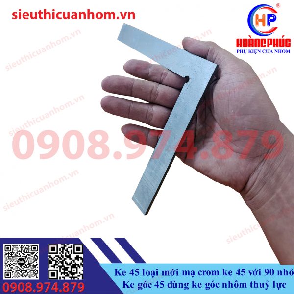 Ke 45 loại mới mạ crom ke 45 với 90 nhỏ Ke góc 45 dùng ke góc nhôm thuỷ lực