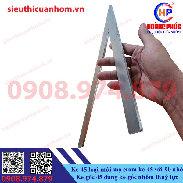 Ke 45 loại mới mạ crom ke 45 với 90 nhỏ Ke góc 45 dùng ke góc nhôm thuỷ lực