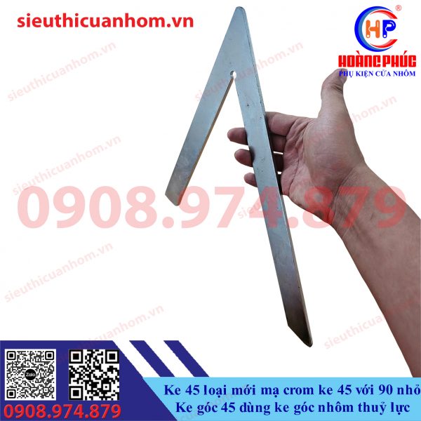 Ke 45 loại mới mạ crom ke 45 với 90 nhỏ Ke góc 45 dùng ke góc nhôm thuỷ lực