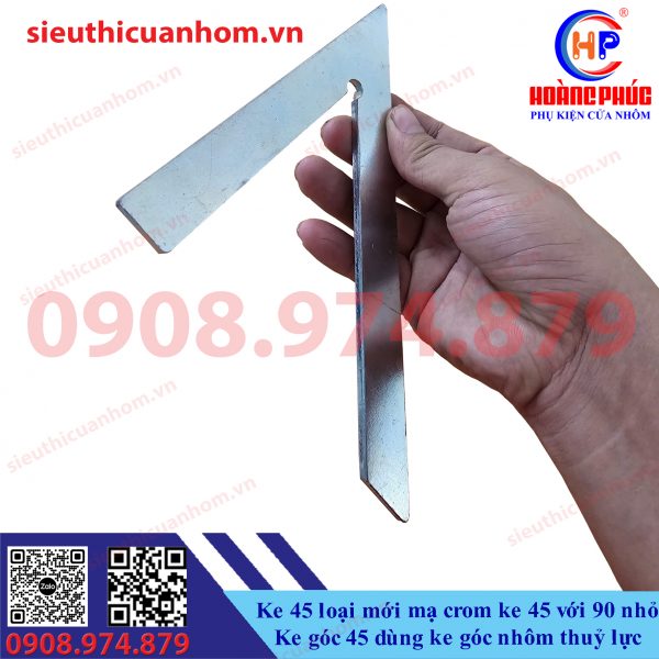 Ke 45 loại mới mạ crom ke 45 với 90 nhỏ Ke góc 45 dùng ke góc nhôm thuỷ lực