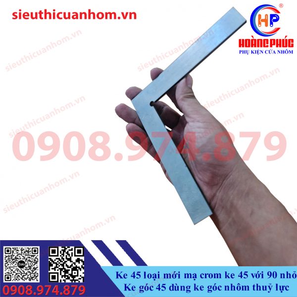 Ke 45 loại mới mạ crom ke 45 với 90 nhỏ Ke góc 45 dùng ke góc nhôm thuỷ lực