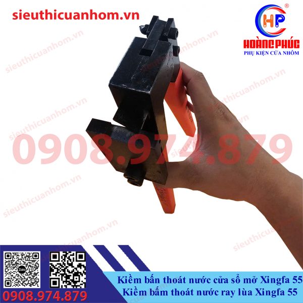 Kìm bấm thoát nước cửa sổ mở và kìm bấm thoát nước ray lùa Xingfa 55