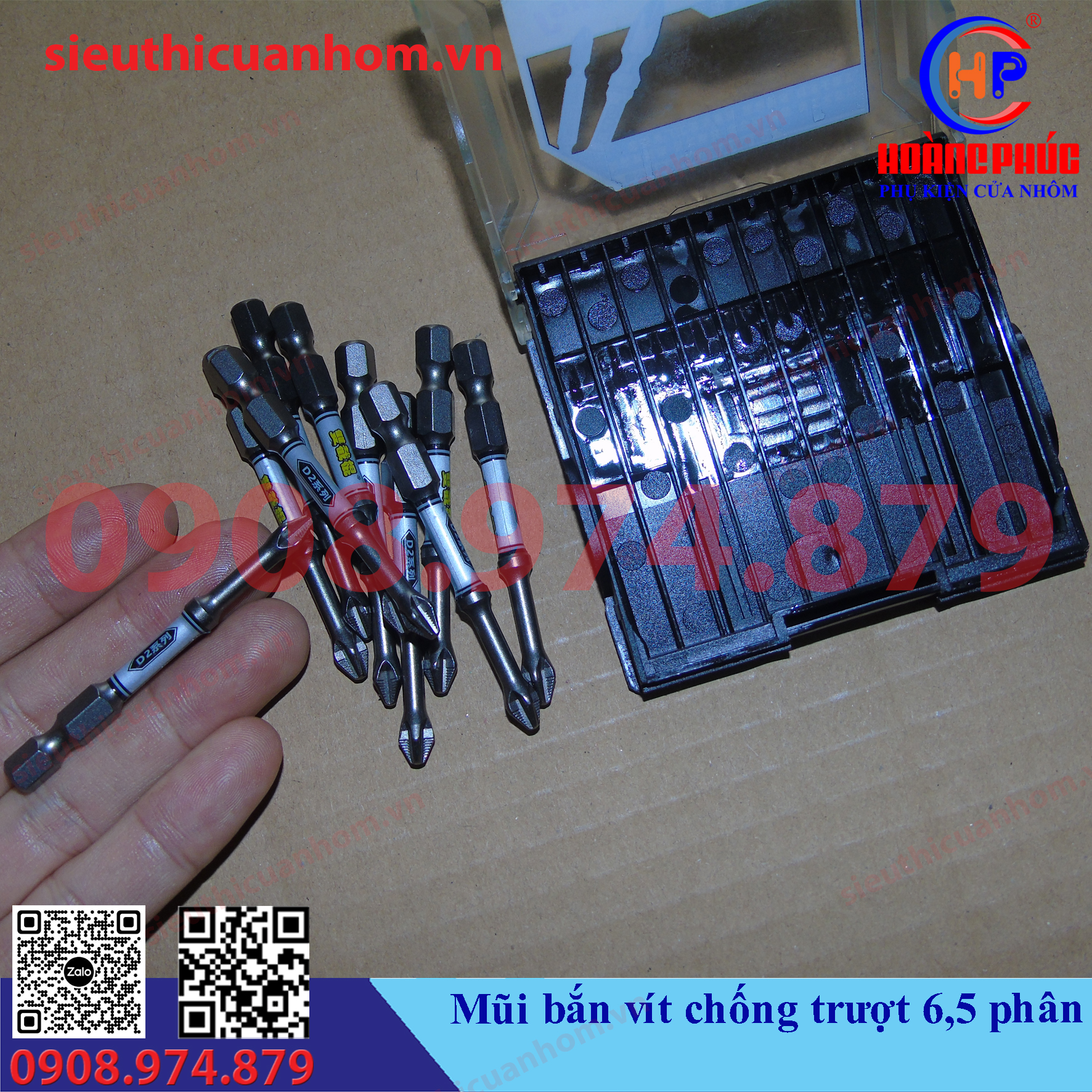 Mũi bắn vít có ren chống trượt 6.5cm
