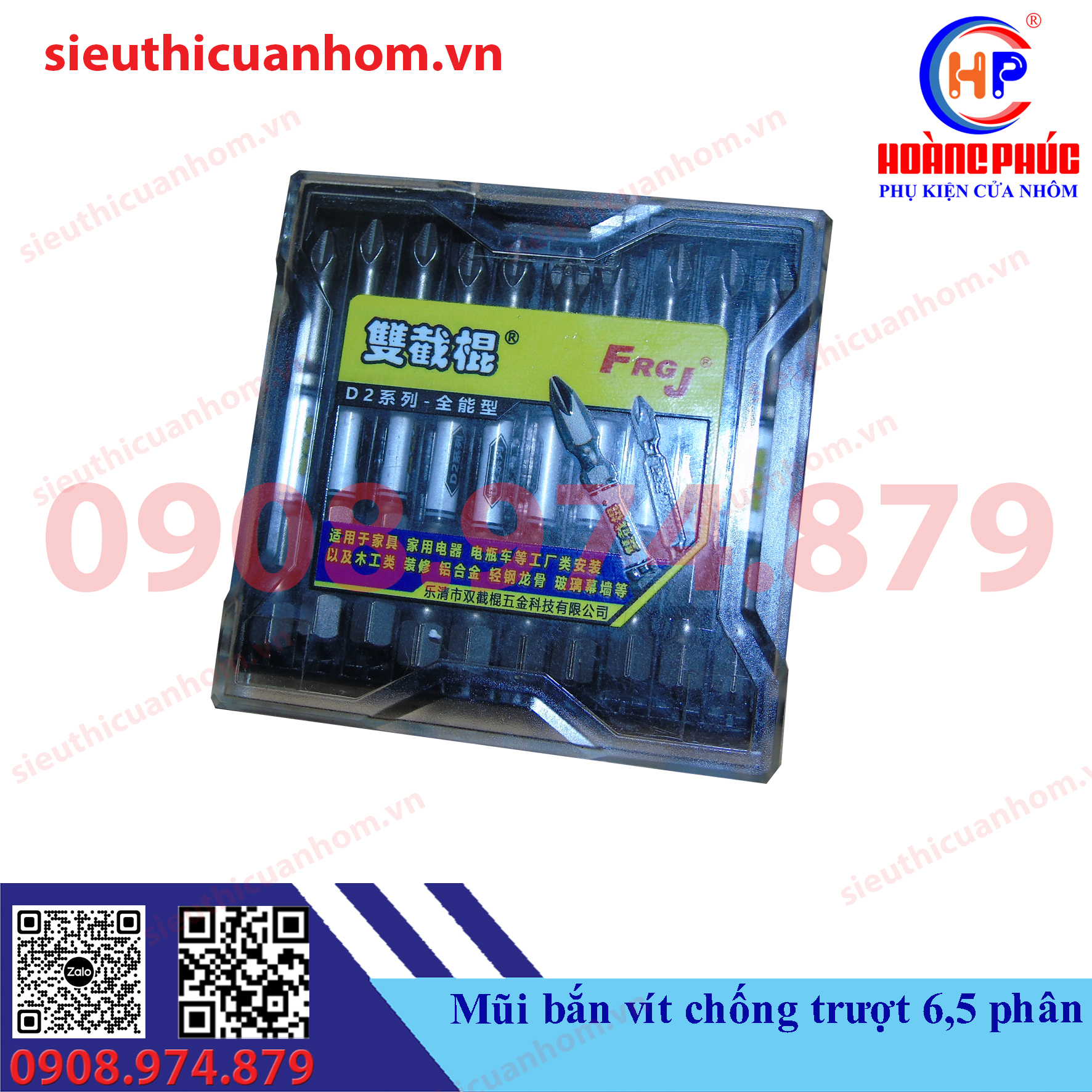 Mũi bắn vít có ren chống trượt 6.5cm