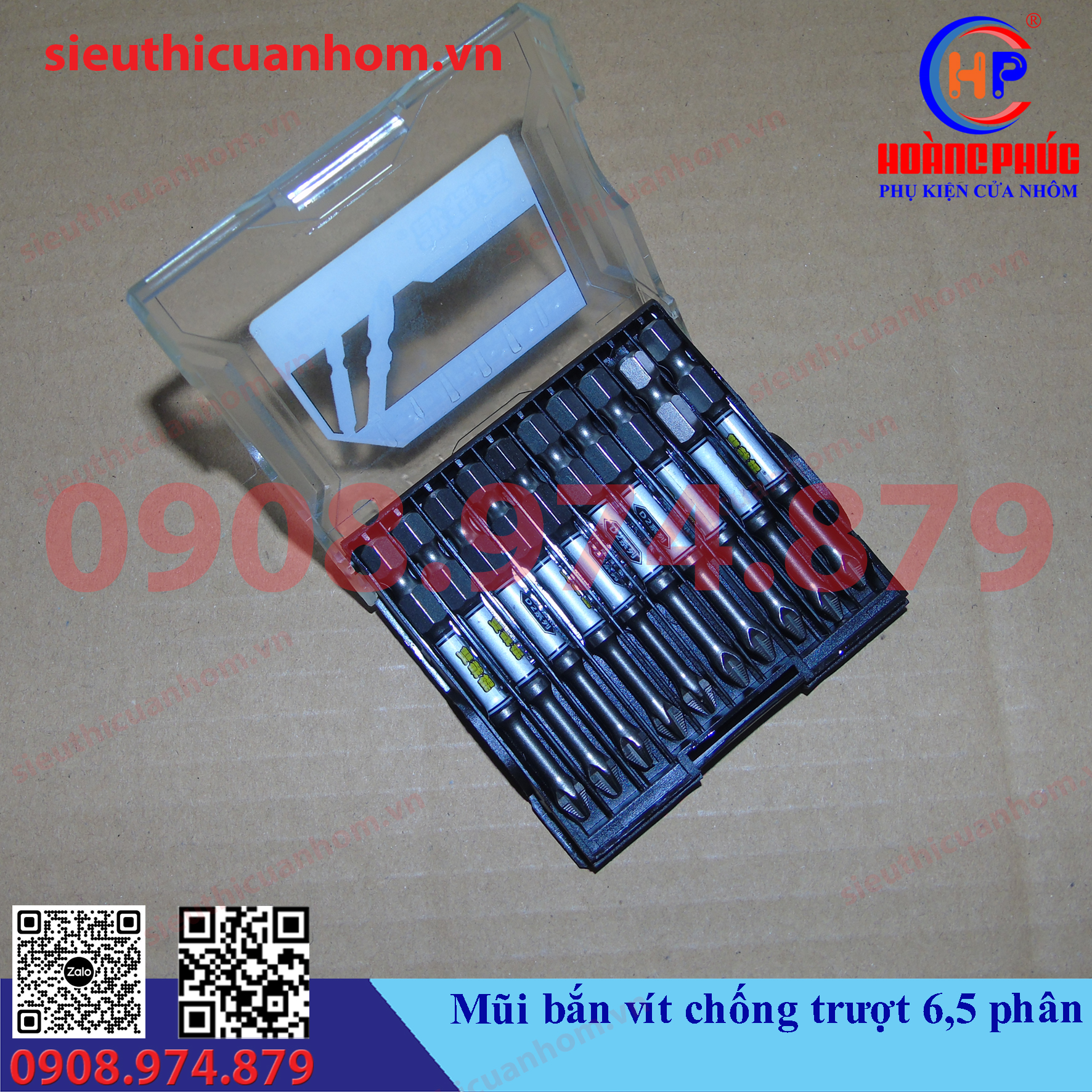 Mũi bắn vít có ren chống trượt 6.5cm