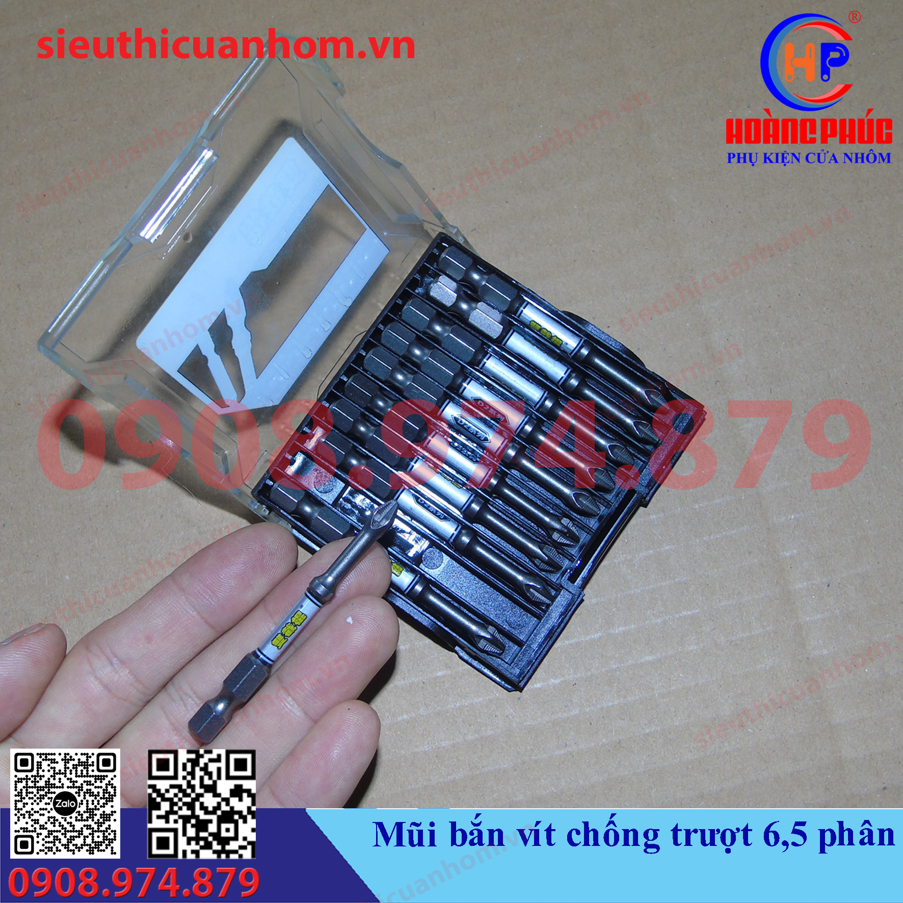 Mũi bắn vít có ren chống trượt 6.5cm