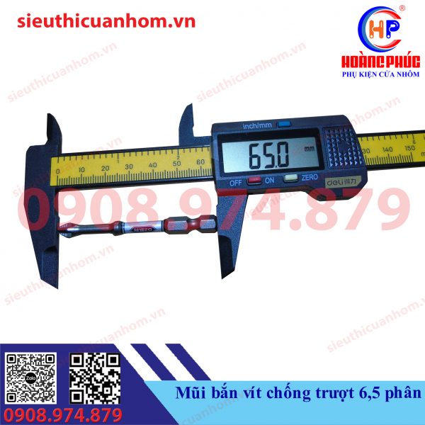 Mũi bắn vít có ren chống trượt 6.5cm