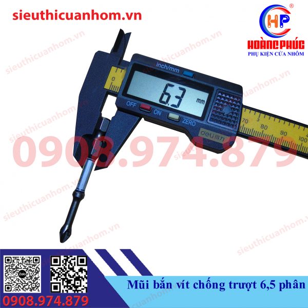 Mũi bắn vít có ren chống trượt 6.5cm