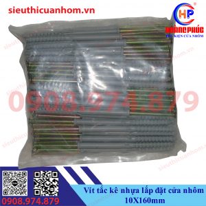 Vít tắc kê nhựa lắp đặt cửa nhôm 10X160mm