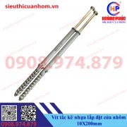 Vít tắc kê nhựa lắp đặt cửa nhôm 10X200mm