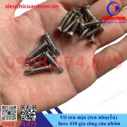 Vít ren mịn Inox 410 gia công cửa nhôm