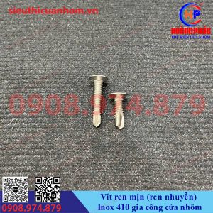 Vít ren mịn Inox 410 gia công cửa nhôm