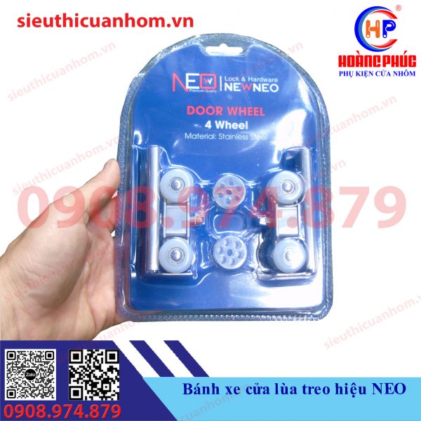 Bánh xe cửa lùa treo hiệu NEO