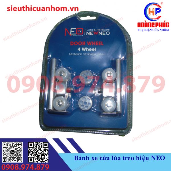 Bánh xe cửa lùa treo hiệu NEO