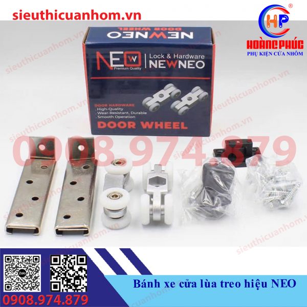 Bánh xe cửa lùa treo hiệu NEO