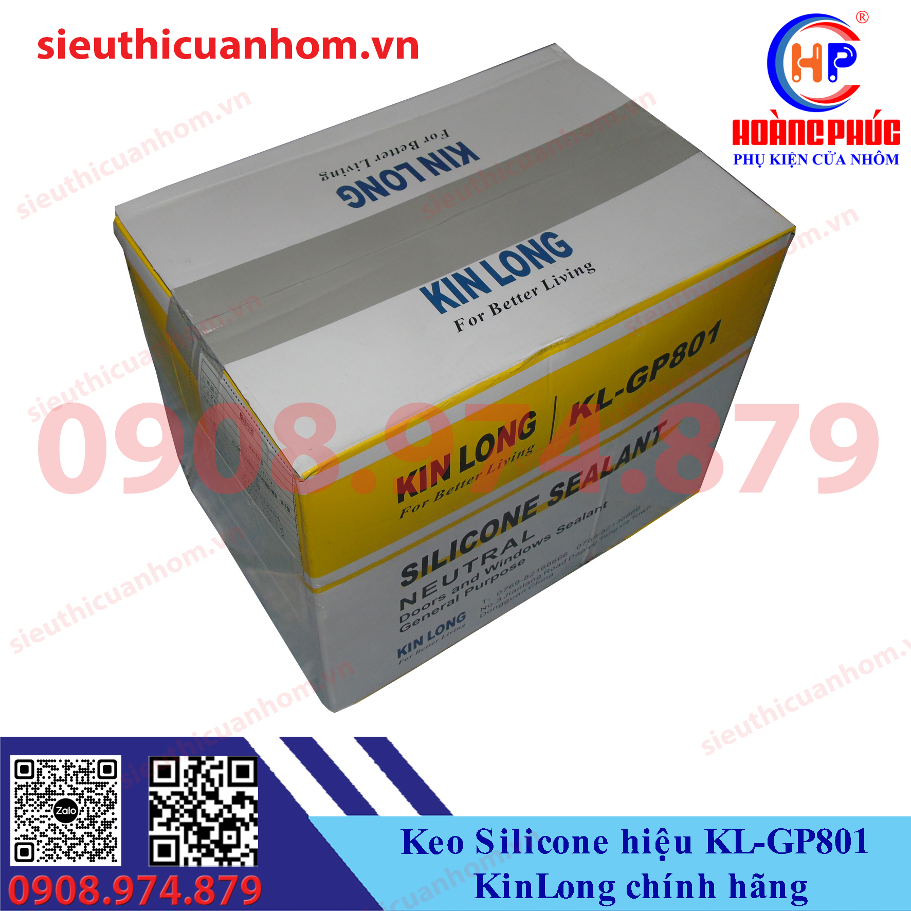 Keo Silicone hiệu KL-GP801 KinLong chính hãng
