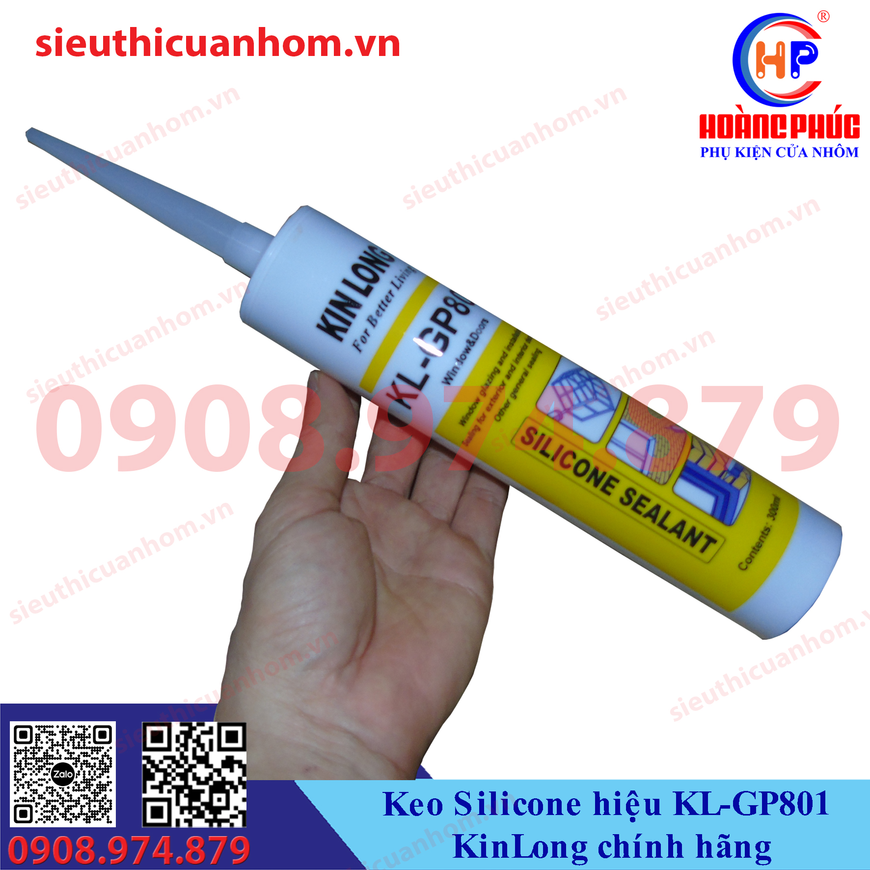 Keo Silicone hiệu KL-GP801 KinLong chính hãng
