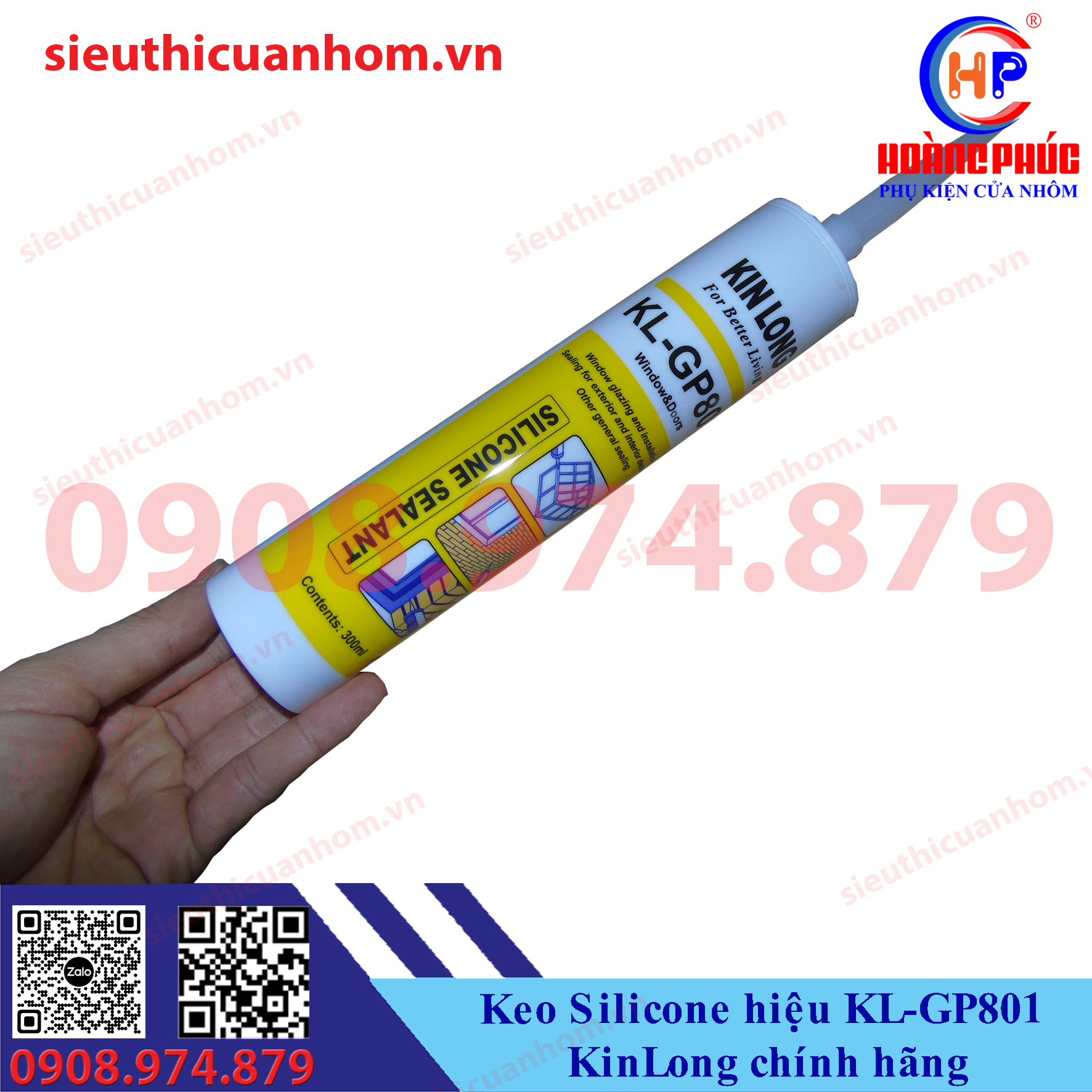 Keo Silicone hiệu KL-GP801 KinLong chính hãng
