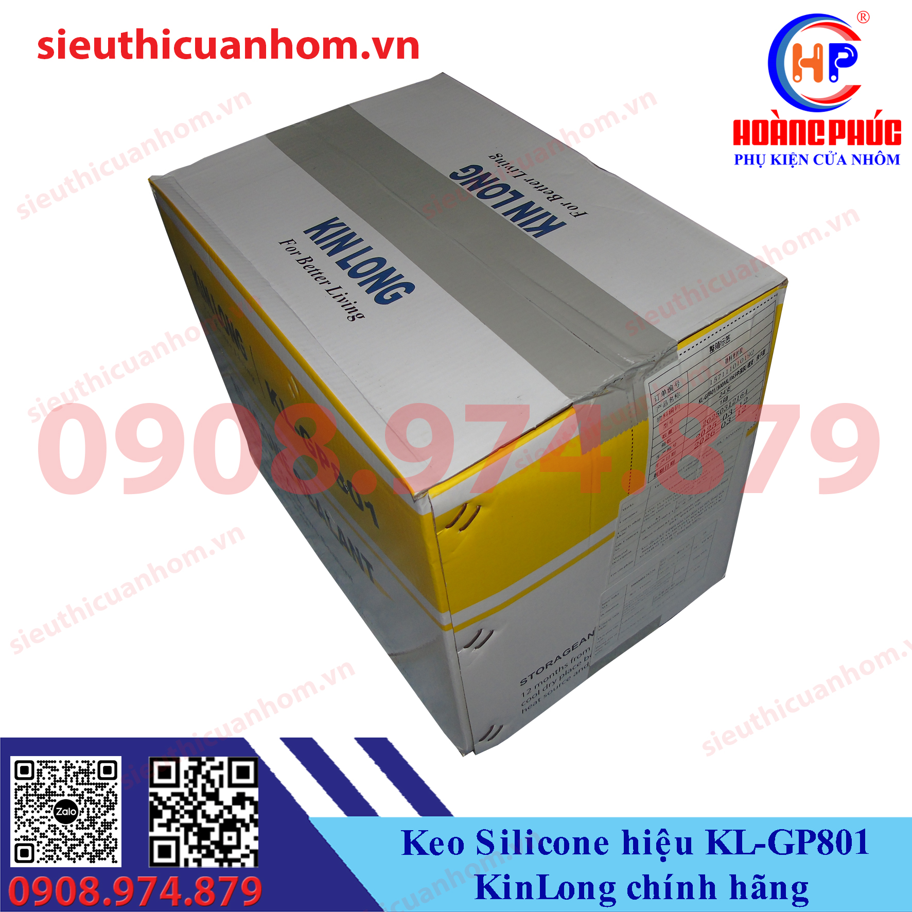 Keo Silicone hiệu KL-GP801 KinLong chính hãng