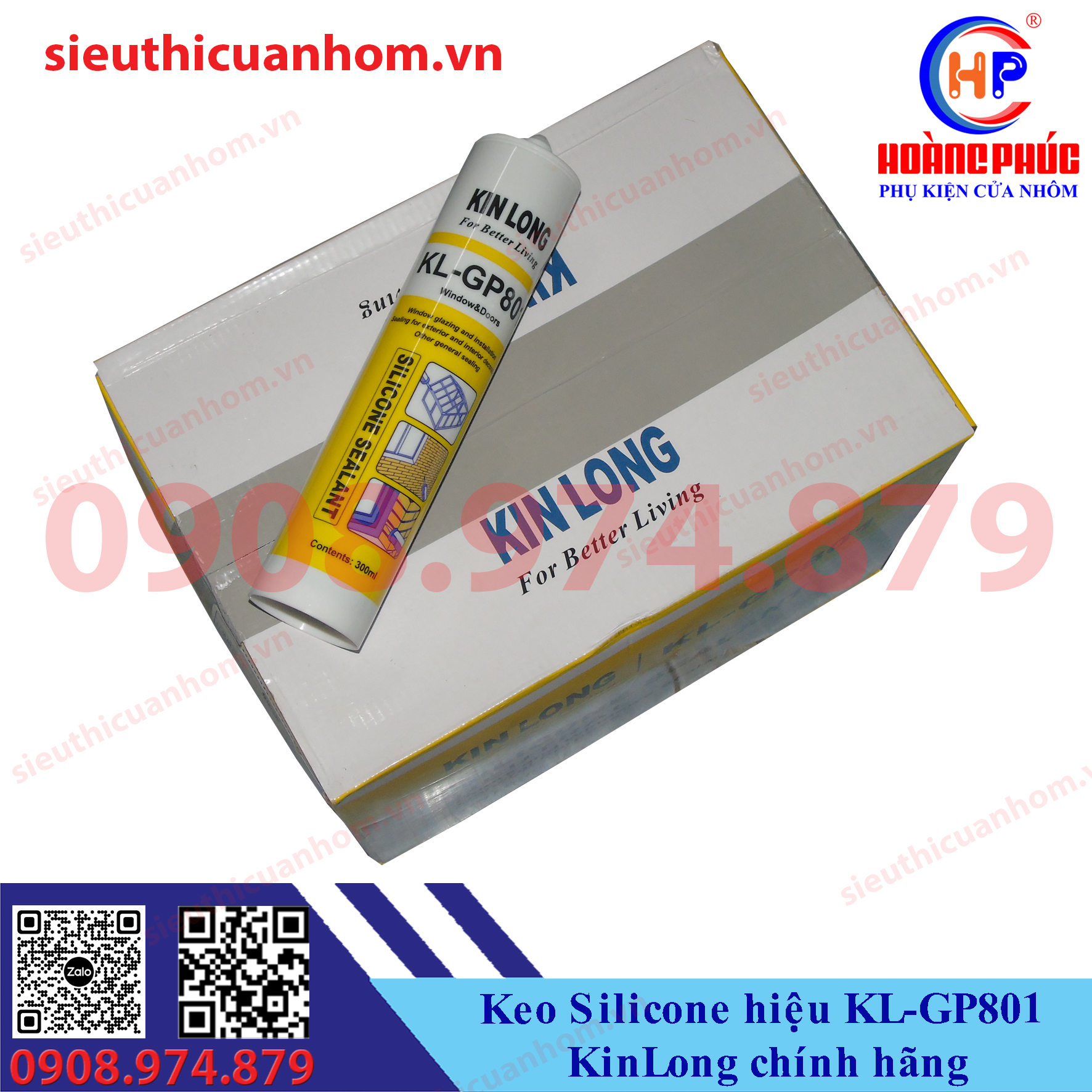 Keo Silicone hiệu KL-GP801 KinLong chính hãng