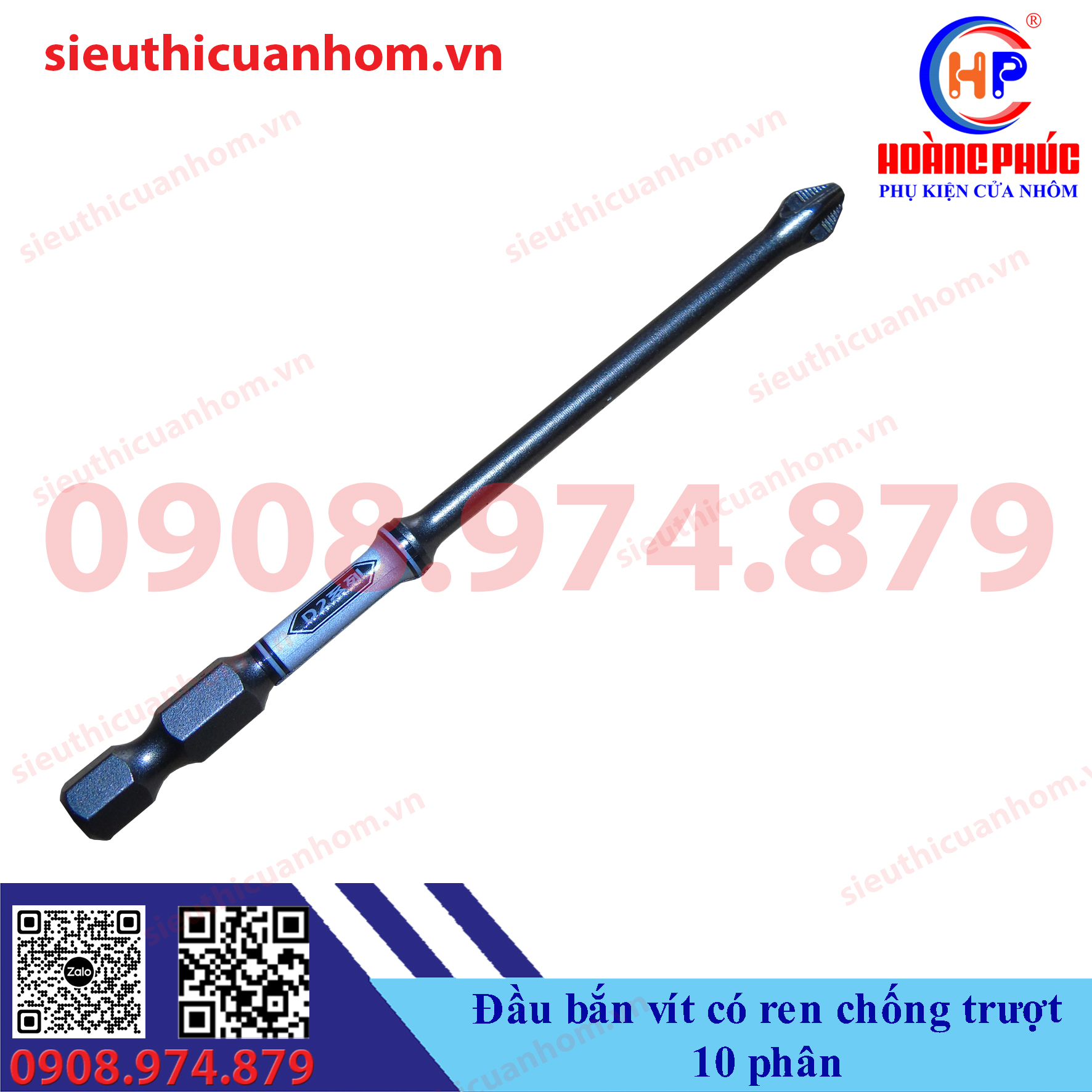 Mũi bắn vít có ren chống trượt 10cm