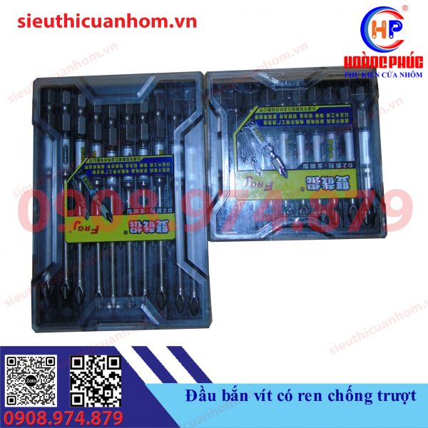 Đầu bắn vít có ren chống trượt