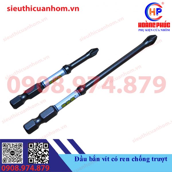 Đầu bắn vít có ren chống trượt
