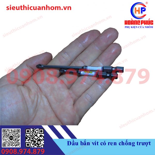 Đầu bắn vít có ren chống trượt